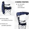 Picture of Portable armrest camping beach fishing chair with canopy sunshade folding